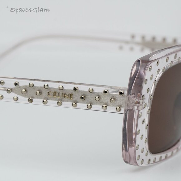 BRAND NEW Celine CL4213IS 27E ANIMATION XMAS Crystal Rectangle Women Sunglasses - Picture 5 of 8